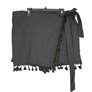 Shein Curve Tasseled Festival Shorts Womens 4XL‎ Tie Boho Beachwear Resortwear